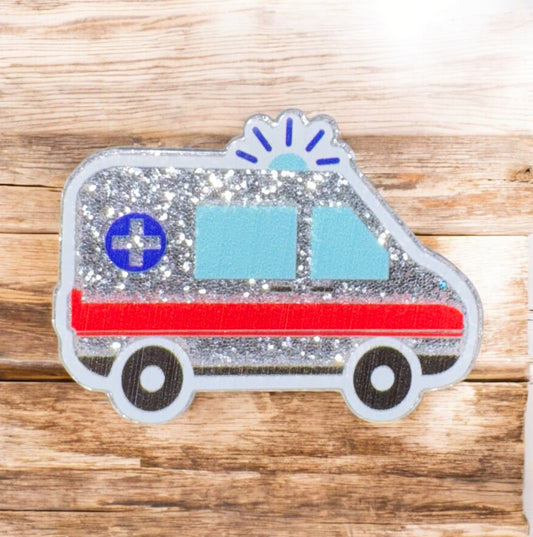 Ambulance Acrylic Flatback