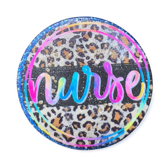 Leopard Nurse Acrylic Focal