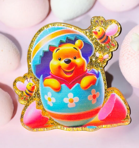 Easter Egg Honey Bear Acrylic Flatback