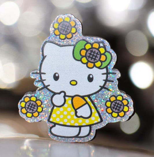 HK Sunflowers Acrylic Flatback