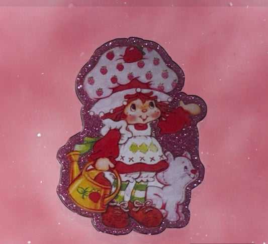 Strawberry Girl Acrylic Flatback