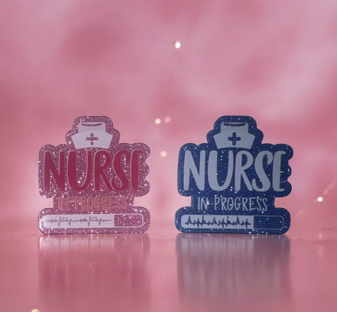 Nurse In Progress Acrylic Flatbacks