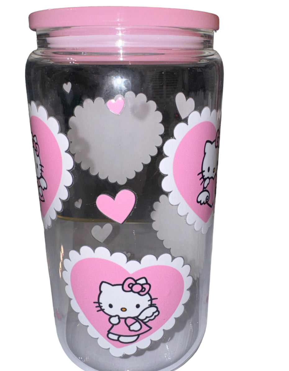 HK Heart Glass Cup