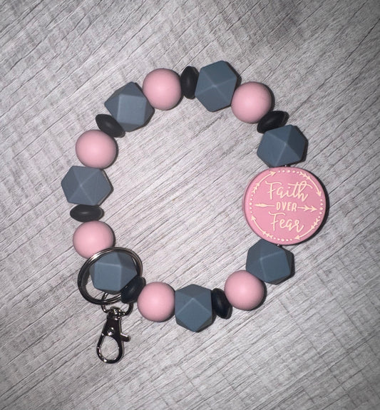 Faith/Fear Mauve Wristlet