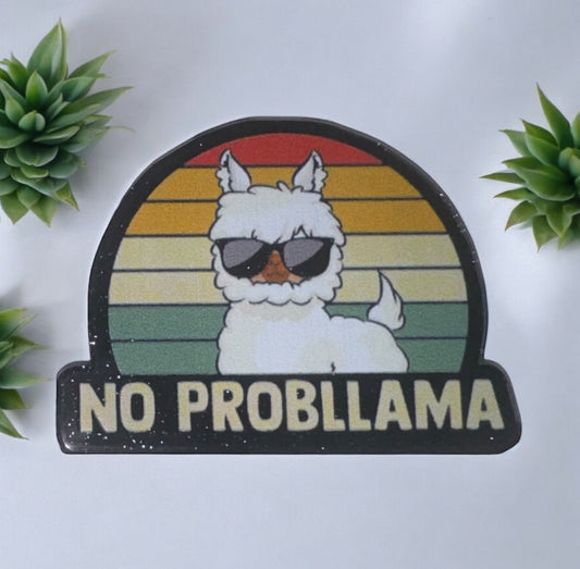 No Probllama Acrylic Flatbacks