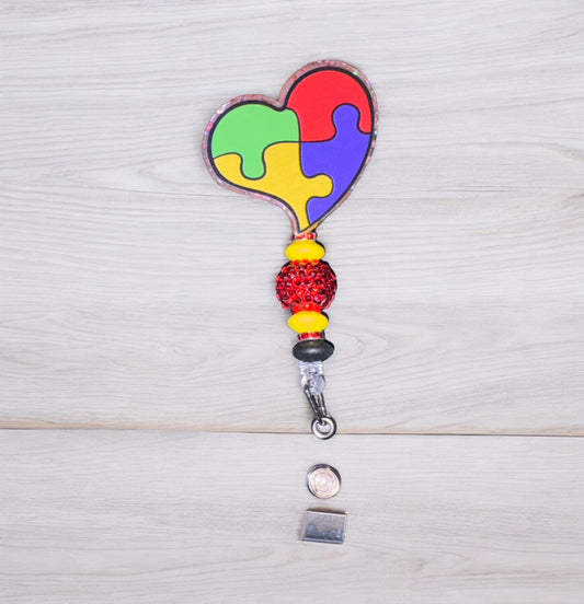 Autism Awareness Badge Reel