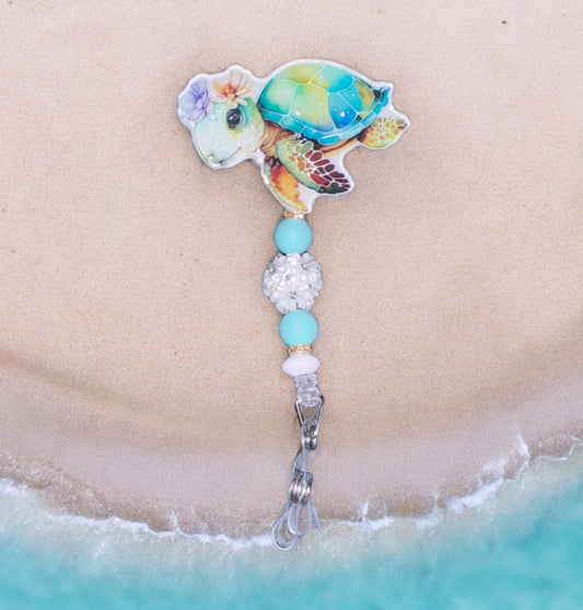 Sea Turtle Badge Reel