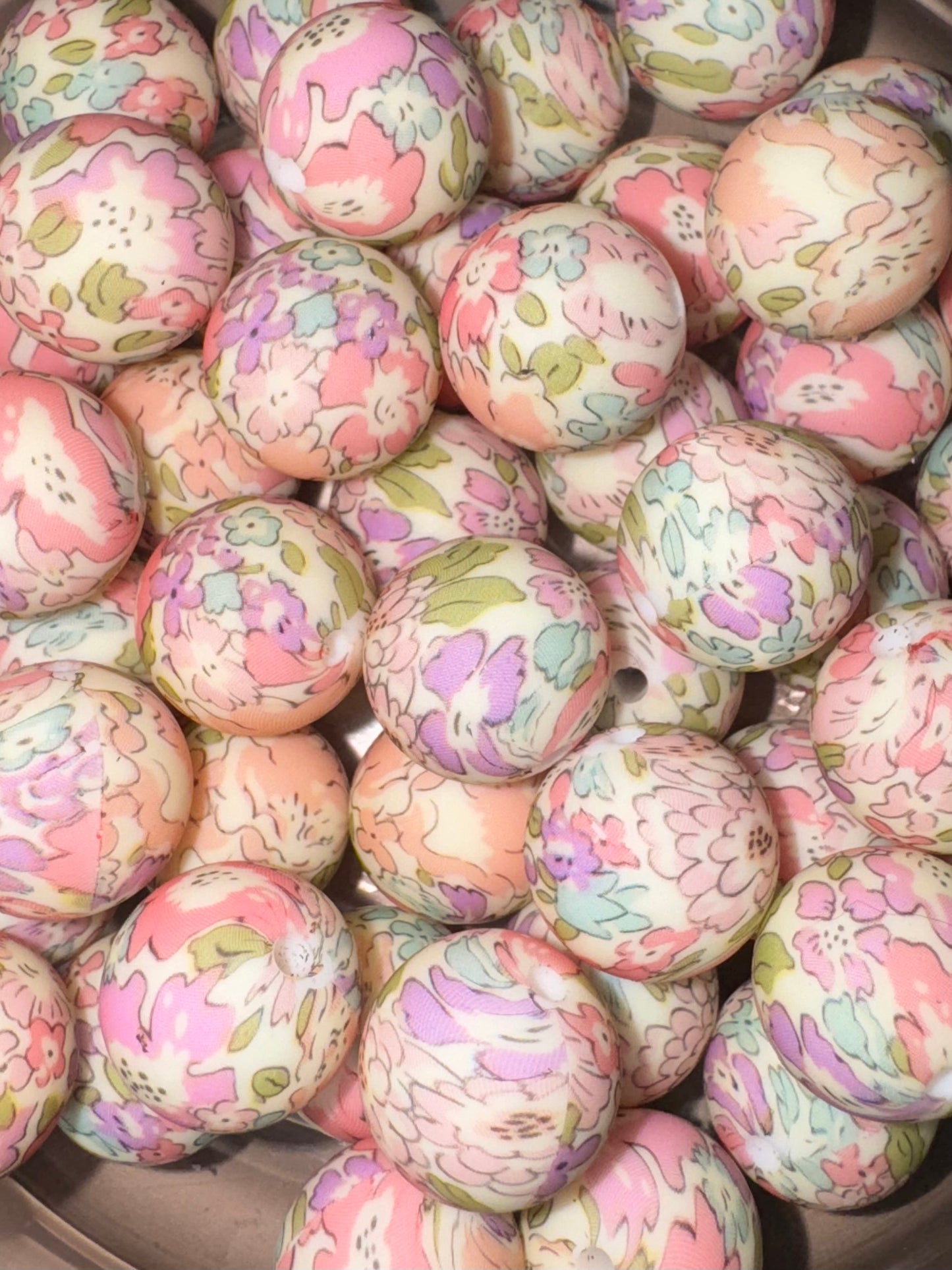 Floral Silicone Beads