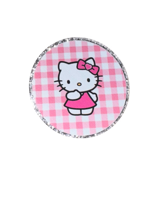HK PLAID ACRYLIC FLATBACK
