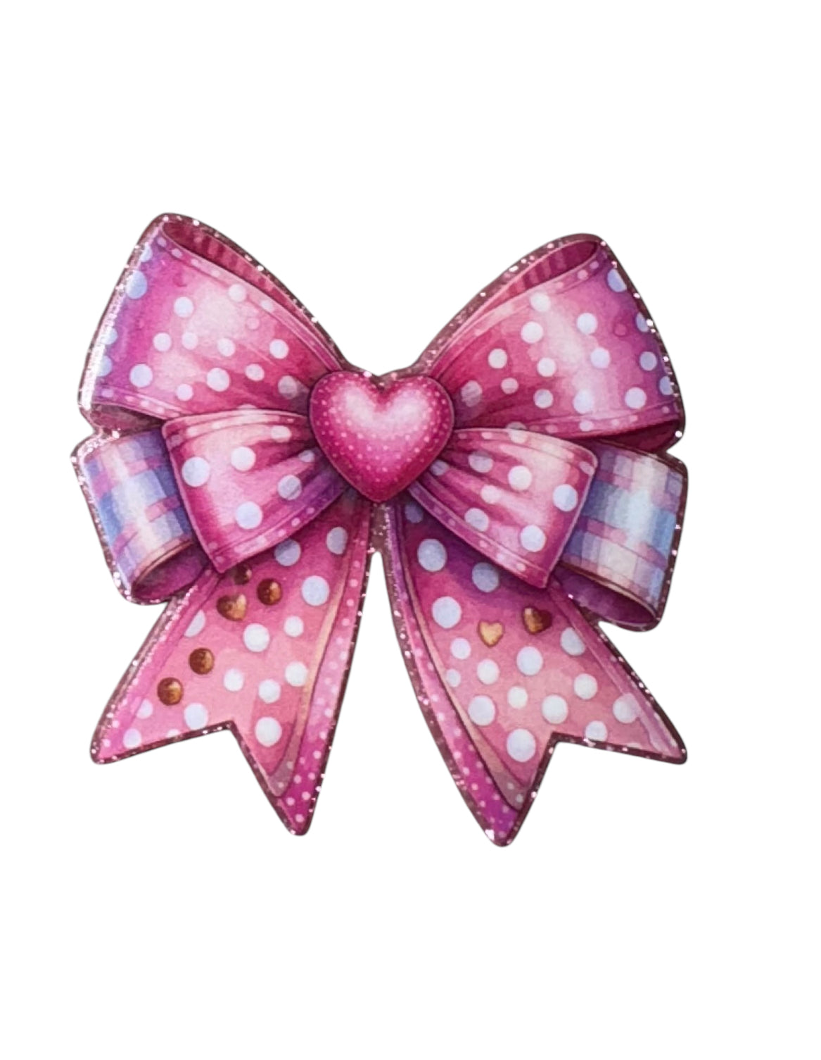 Pink Bow Acrylic Flatback