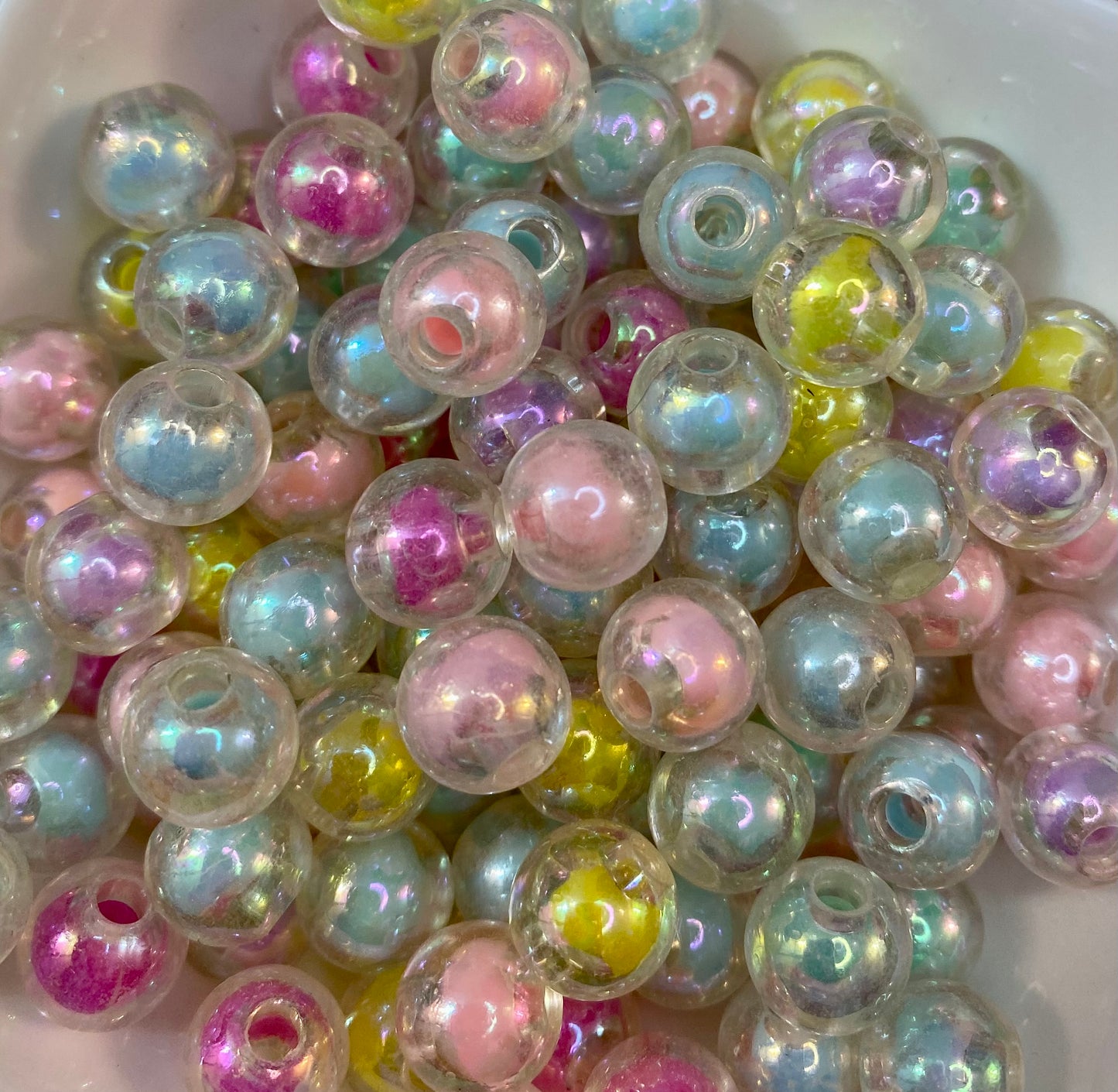 Bubble Gum Mini Acrylic Beads