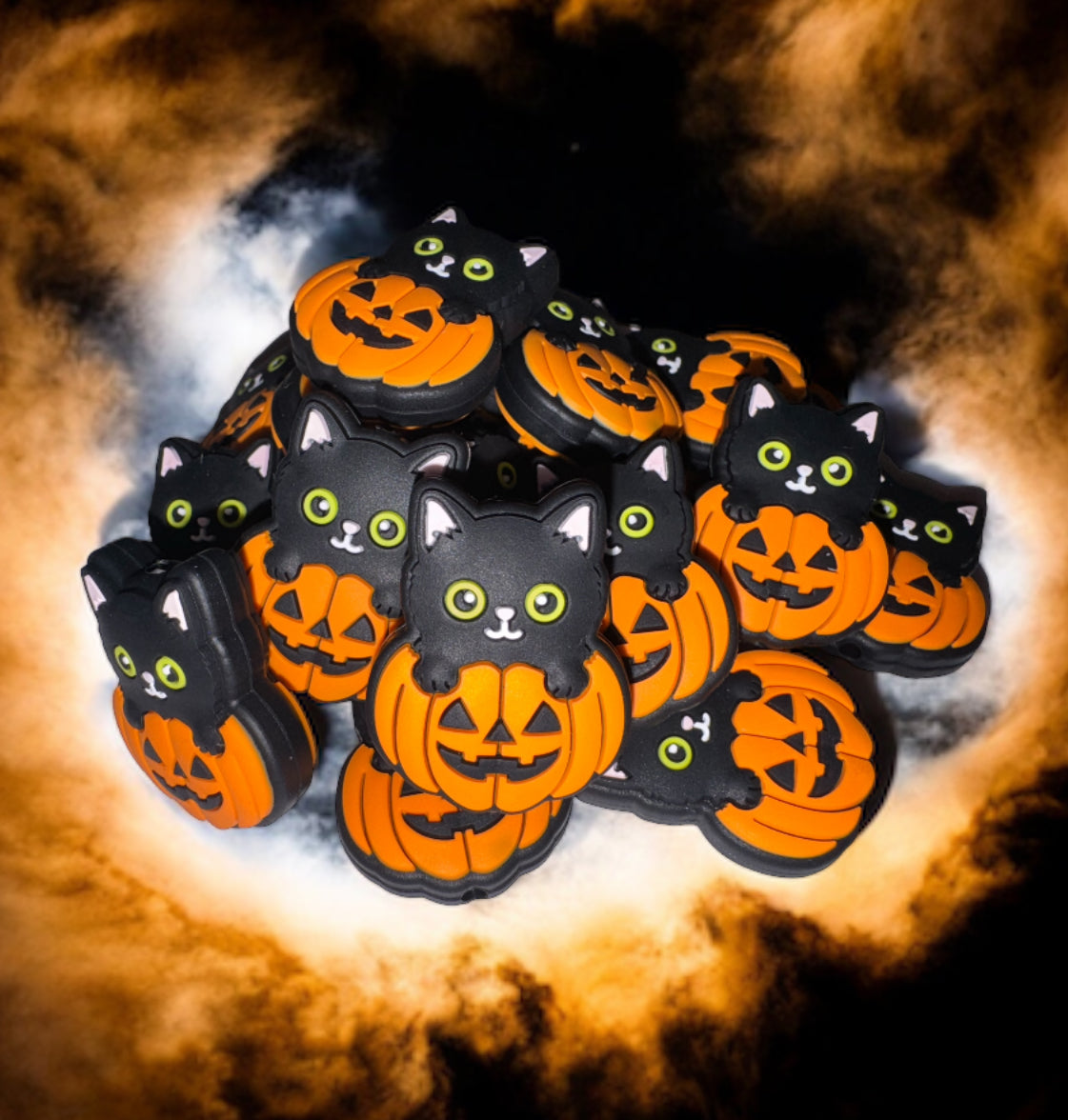 Black Cat Pumpkin Focal