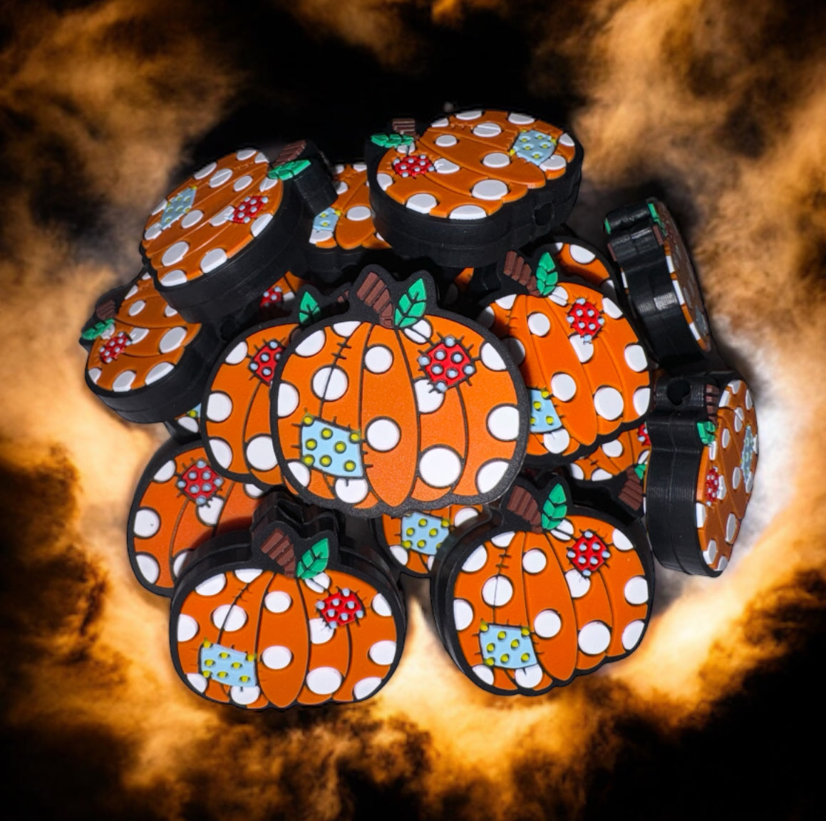 Polka Dot Pumpkin Focal