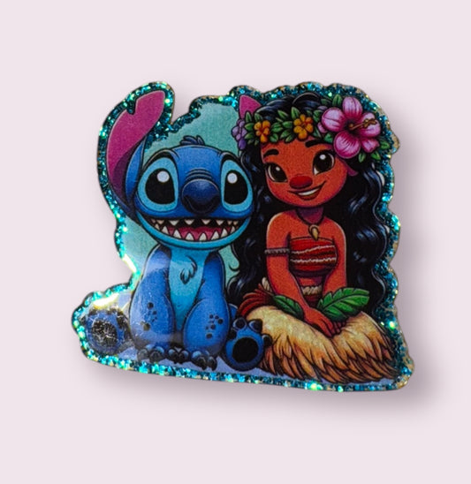 BLUE ALIEN FRIENDS ACRYLIC FLATBACK