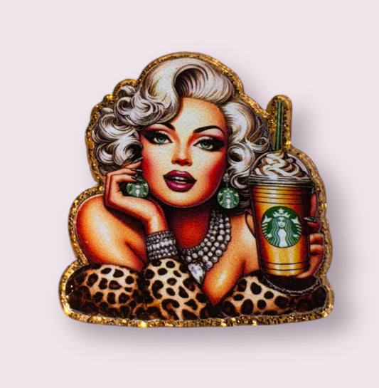 MARILYN COFFEE ACRYLIC FLATBACK