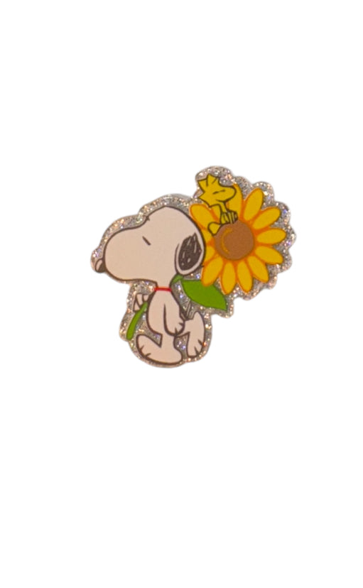 Beagle Dog Sunflower Acrylic Flatback