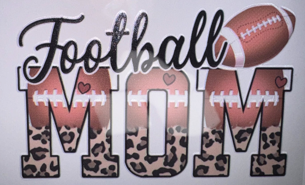 Football Mom UV DTF Decal