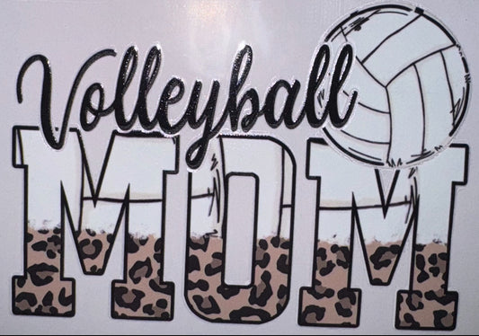 Volleyball Mom UV DTF Decal