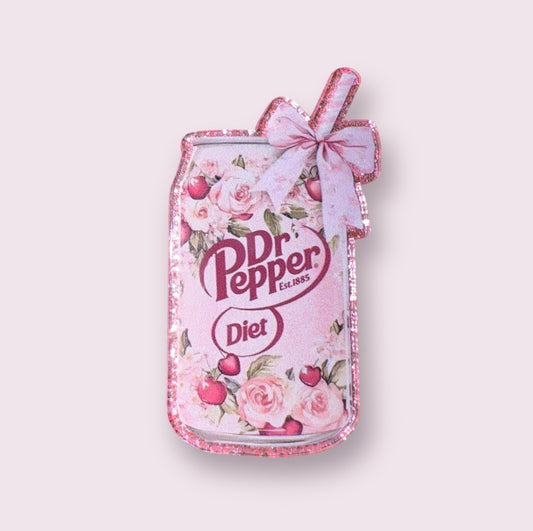 Dr.P Can With Bow Acrylic Flatback