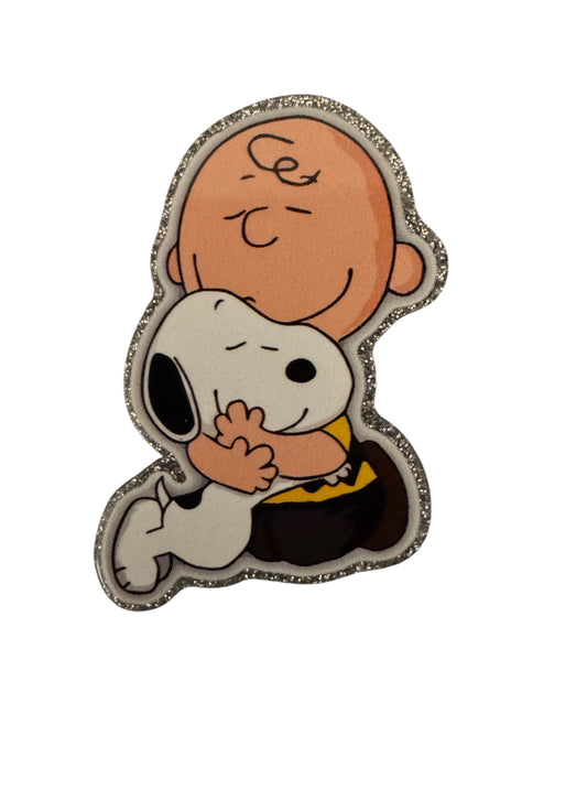 Charlie and Dog Acrylic Flatback