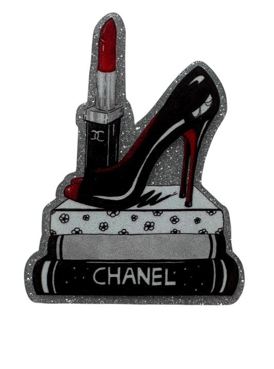 Books & Heels Acrylic Flatback