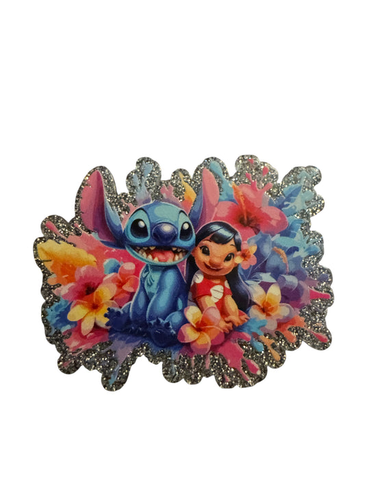 Blue Alien & Friend Acrylic Flatback