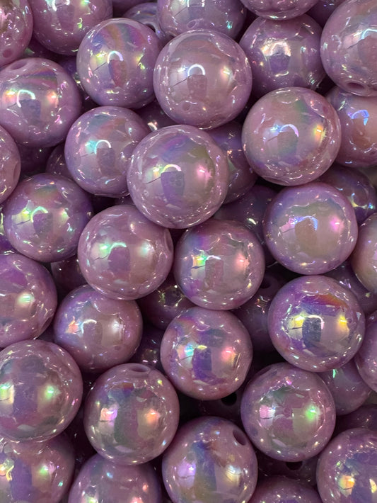 Purple Acrylic Beads