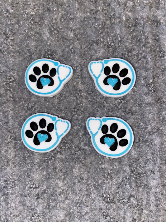 Paw Print Stethoscope Focal