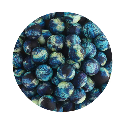 Starry Night Silicone Beads