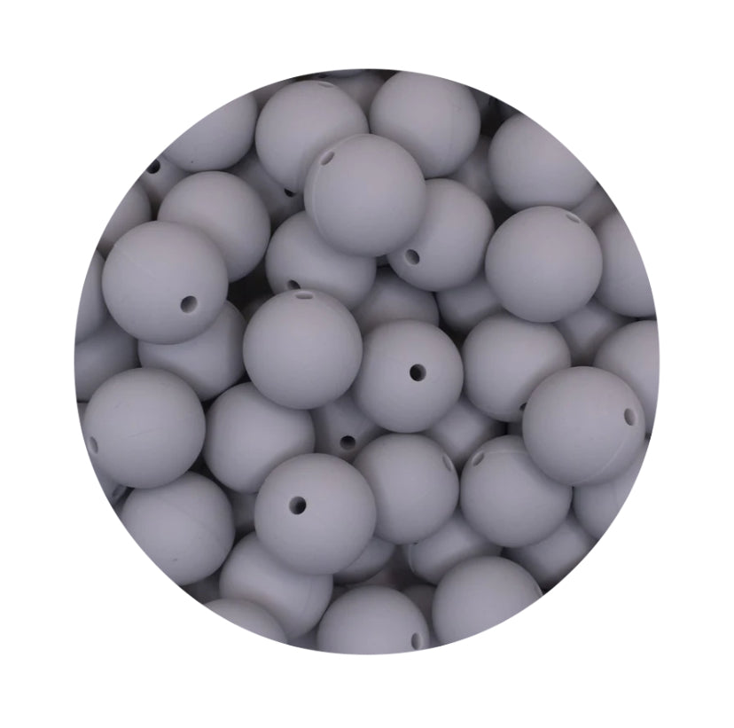 Light Grey Silicone Beads