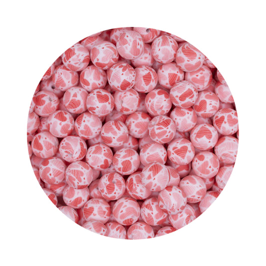 Heart Silicone Beads