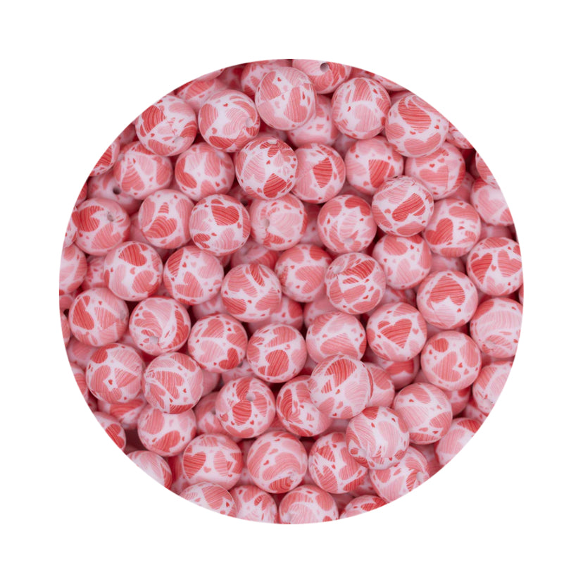 Hearts Silicone Beads