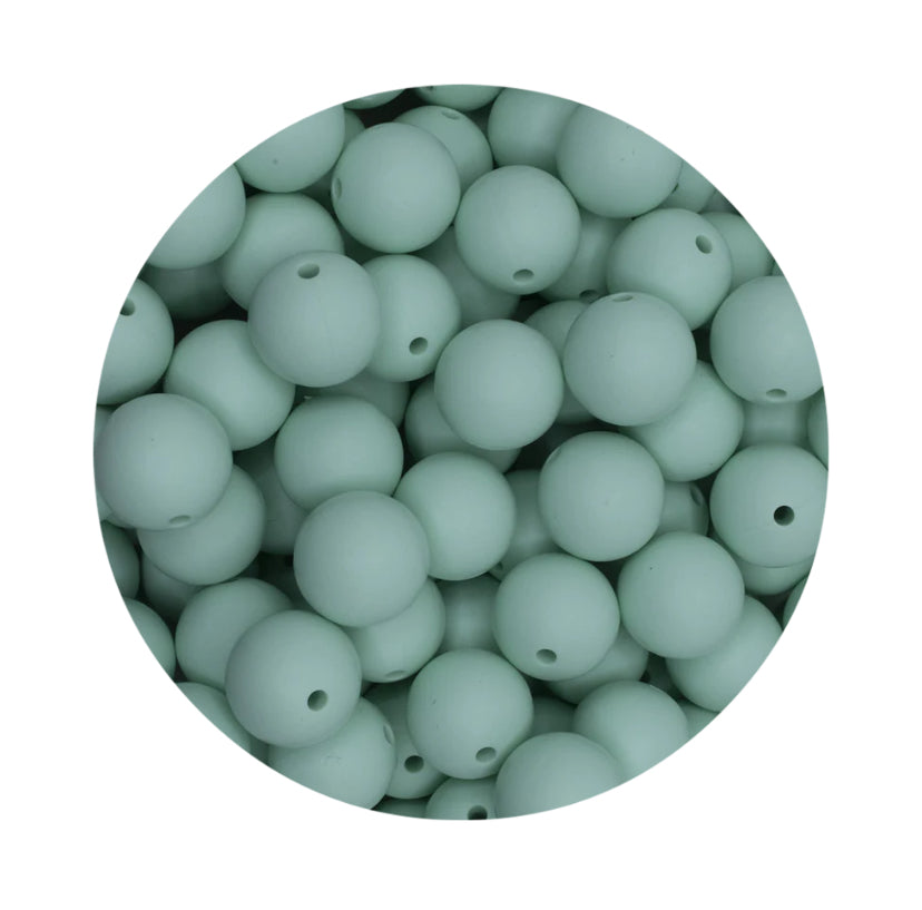Mint Green Silicone Beads