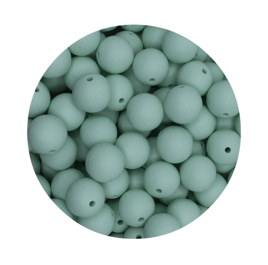 Mint Green Silicone Beads