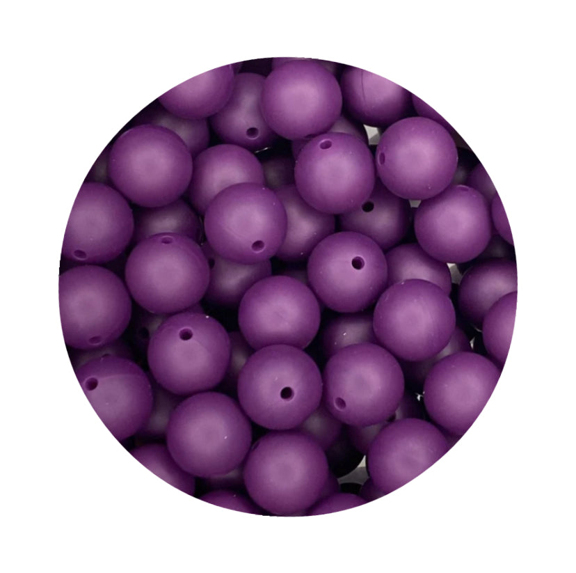 Eggplant Silicone Beads