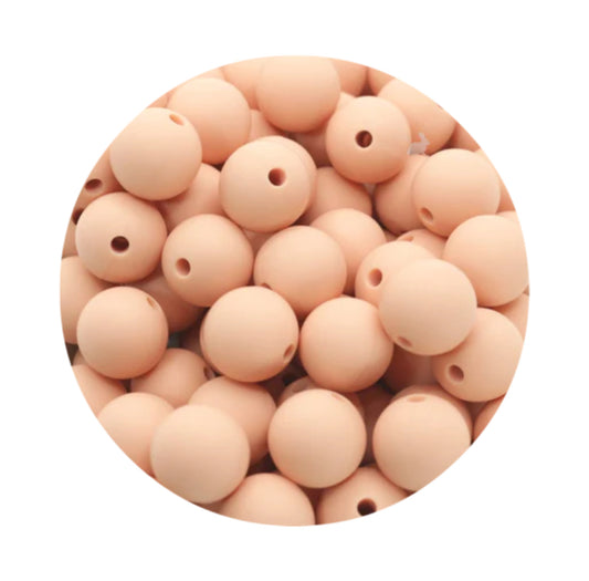 Light Peach Silicone Beads