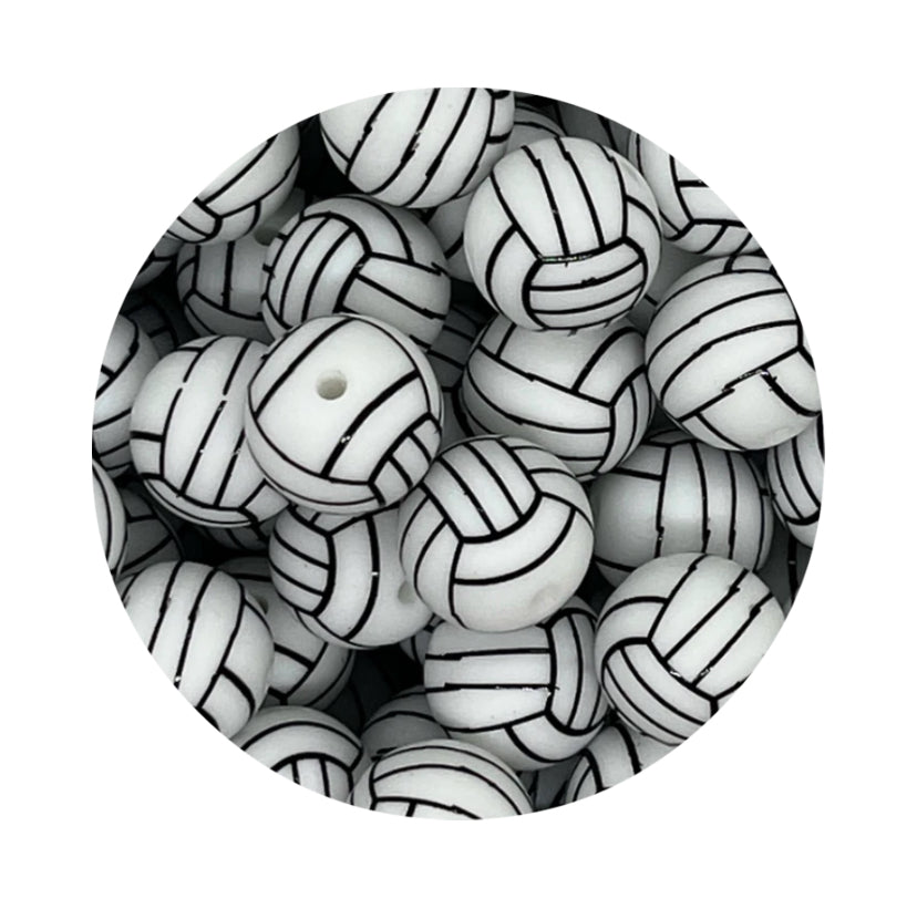 Volleyball Silicone Beads