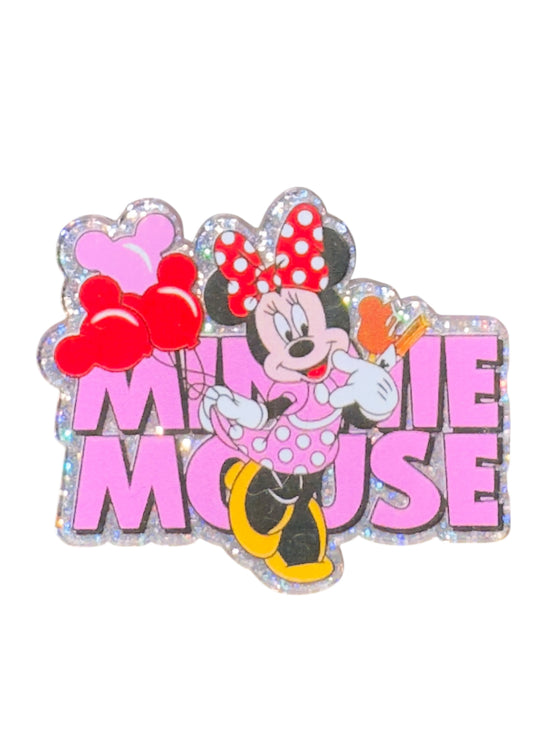 Mrs. Mouse Polka Dot Balloons Acrylic Flatback
