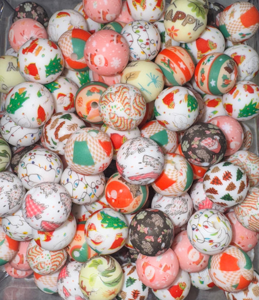 Christmas Silicone Bead Mix