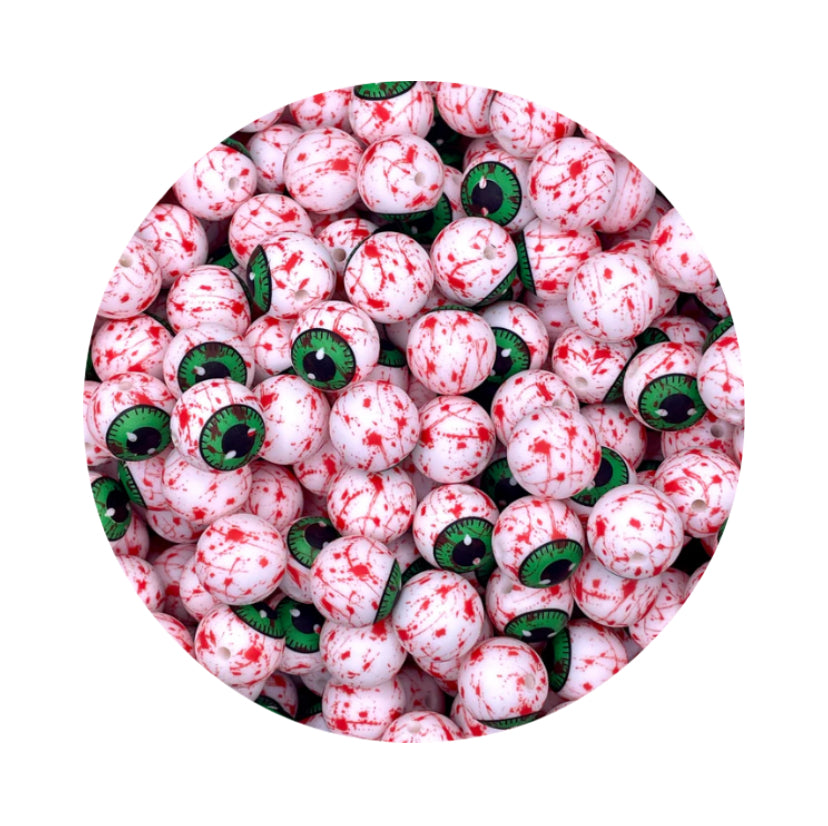 Spooky Eyeball Silicone Beads