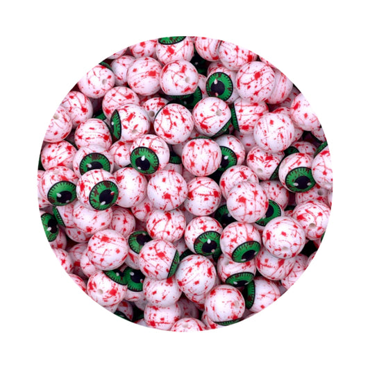 Spooky Eyeball Silicone Beads