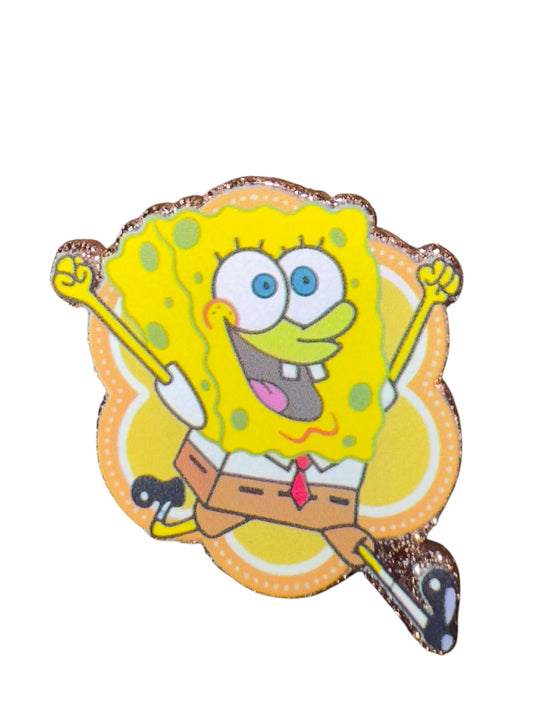 Yellow Sponge Acrylic Flatback