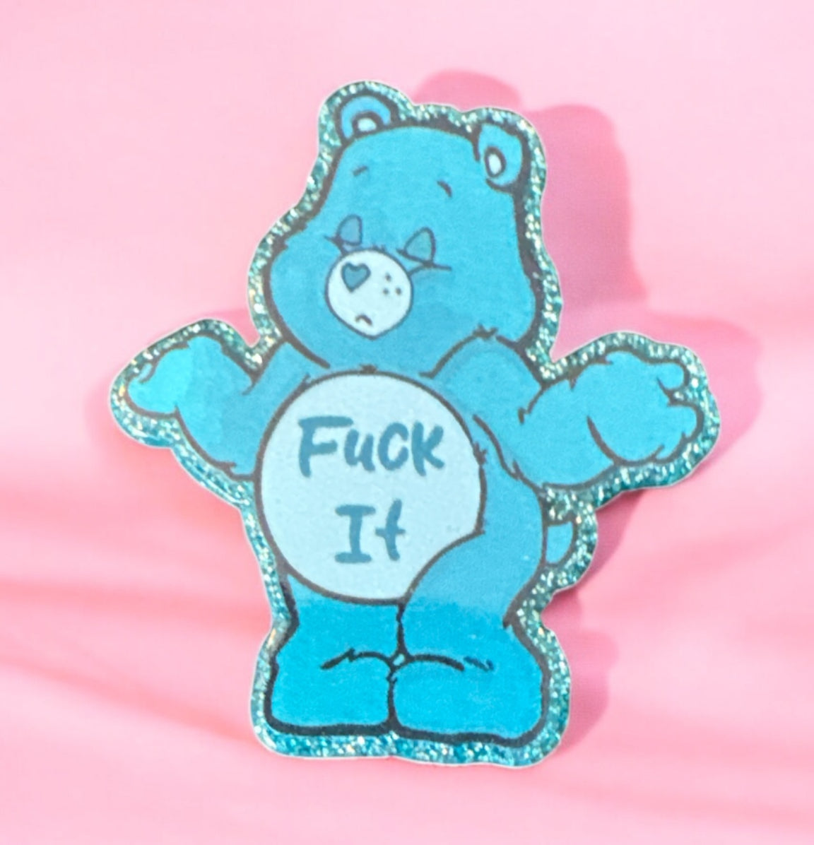 Fu*k It Bear Acrylic Flatback