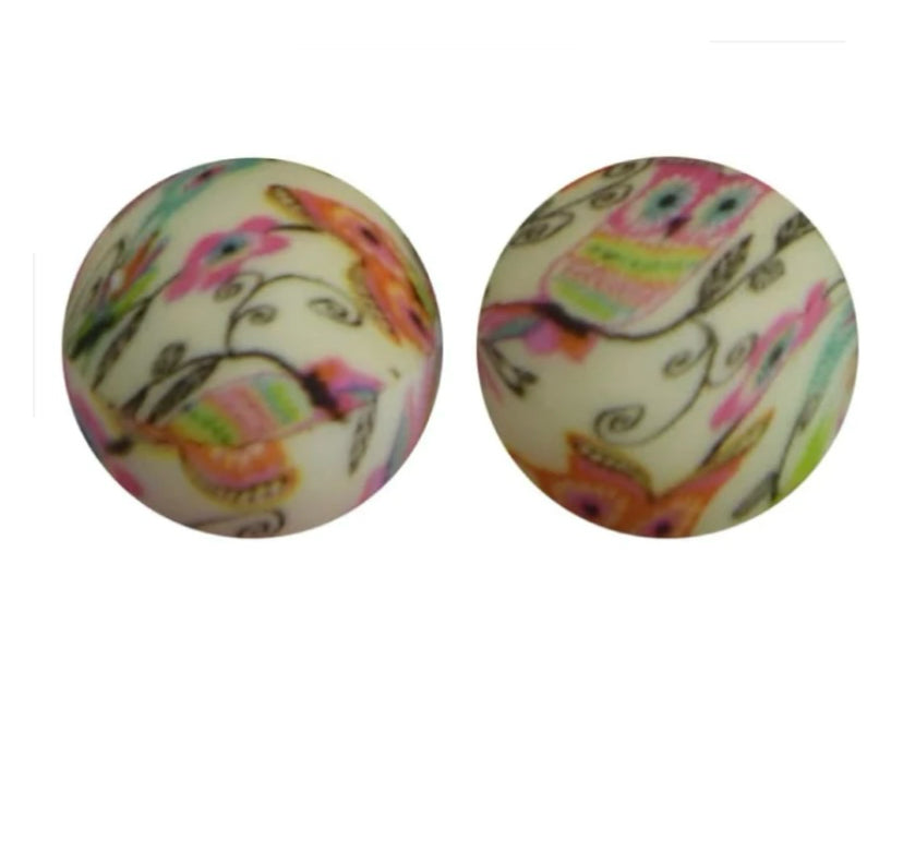 Owl Silicone Beads