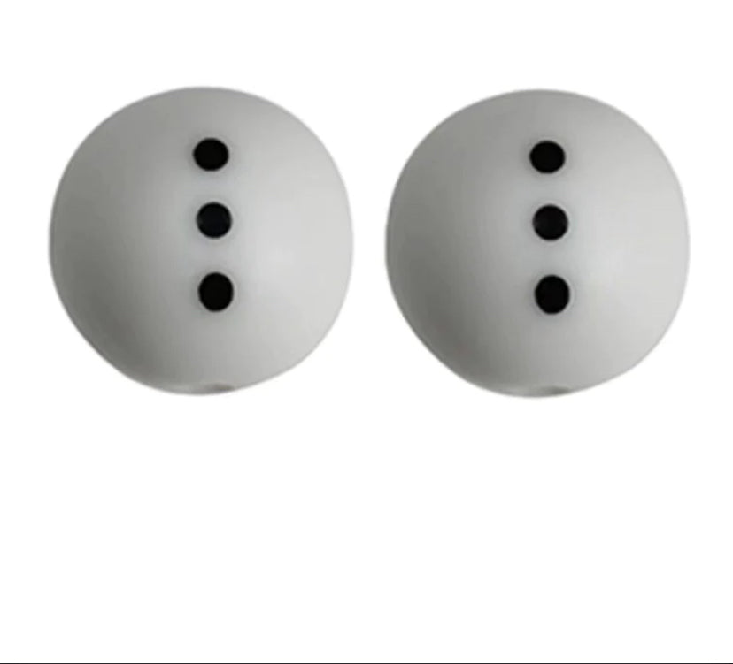 Snowman Body Silicone Beads