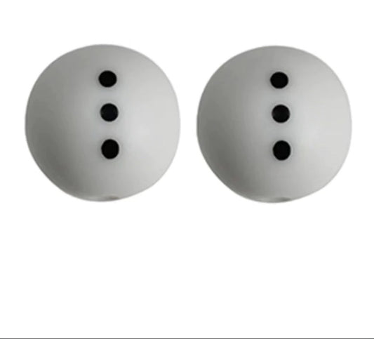 Snowman Body Silicone Beads