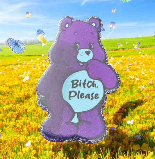Caring Swear Bears Bitch Please Acrylic Flatback
