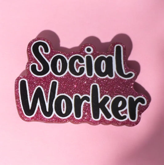 Social Worker Acrylic Flatback