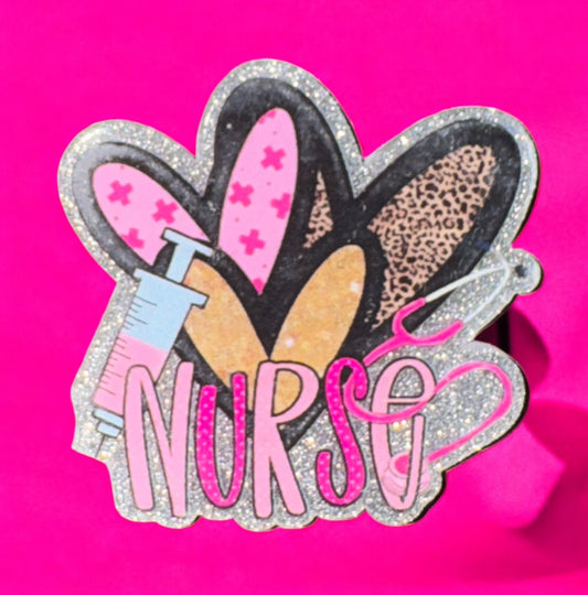 Nurse Hearts Acrylic Flatback
