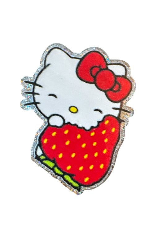 HK Strawberry Acrylic Flatback